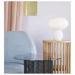 Hübsch Luminaires*Lampe à poser en verre opalin |