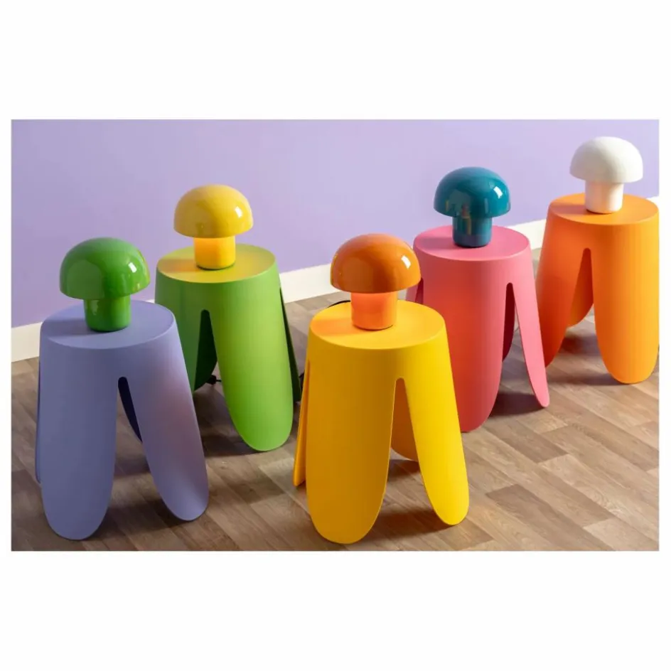 Clearance Present Time Lampe à poser Mini Fat Mushroom | Orange