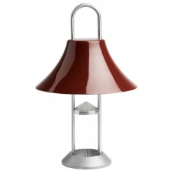 Clearance Hay Lampe à poser portable Mousqueton - Inga Sempé | Rouge