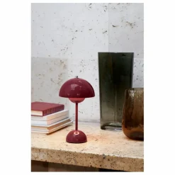 New & Tradition Lampe à poser portative Flowerpot VP9, Verner Panton | Prune