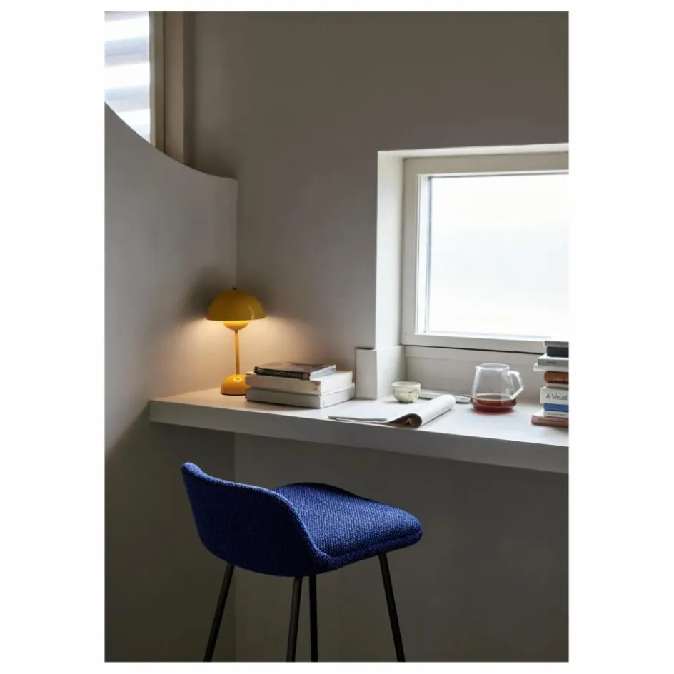 New & Tradition Lampe à poser portative Flowerpot VP9, Verner Panton | Jaune moutarde