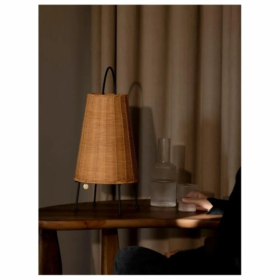 Outlet Lampe à poser Porti en rotin Luminaires