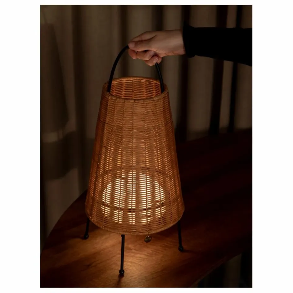 Outlet Lampe à poser Porti en rotin Luminaires