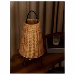 Outlet Lampe à poser Porti en rotin Luminaires