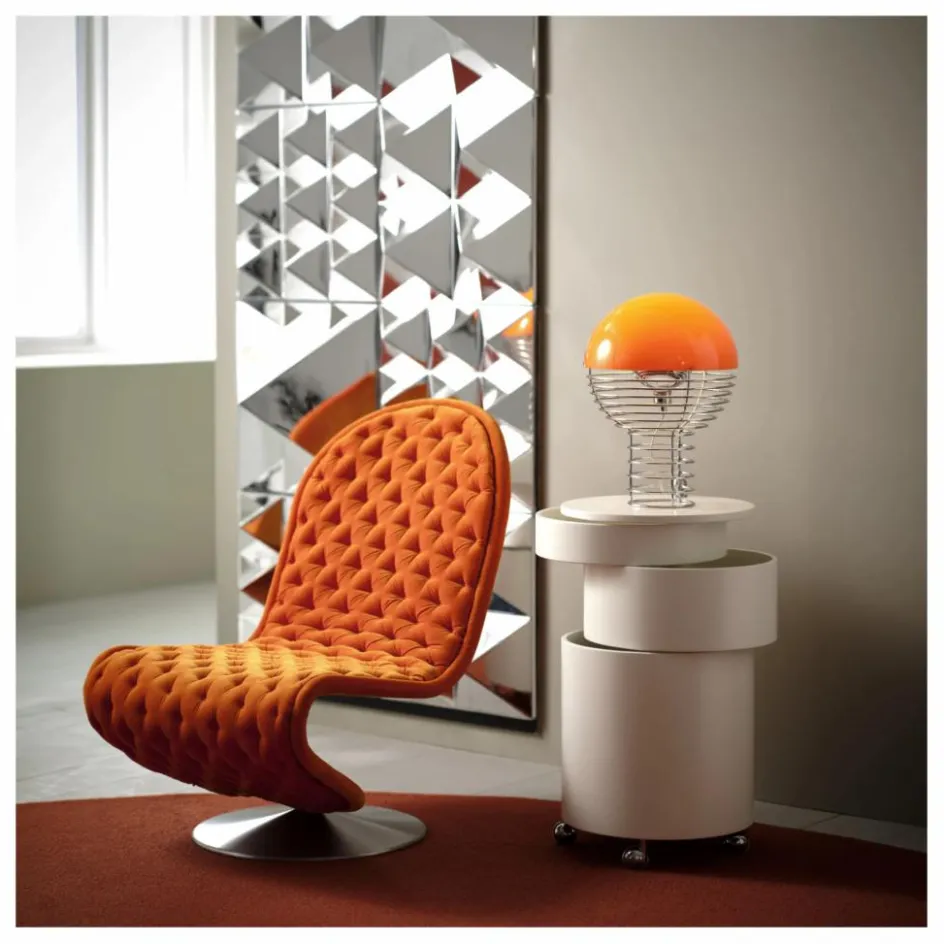 Discount Verpan Lampe à poser Wire - Verner Panton | Orange