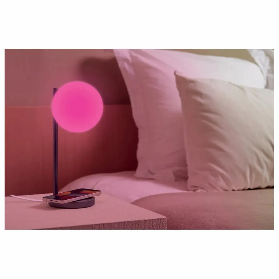 Lexon Lampe de bureau LED et support de chargement Bubble || Luminaires