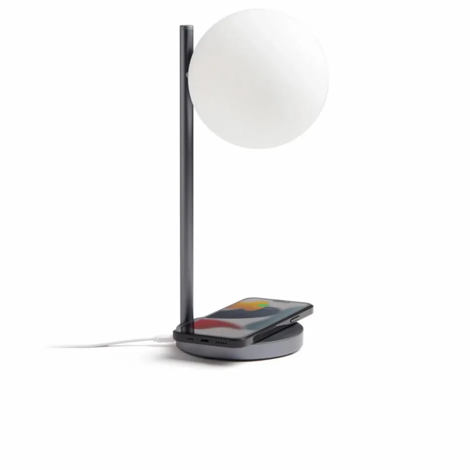 Lexon Lampe de bureau LED et support de chargement Bubble || Luminaires