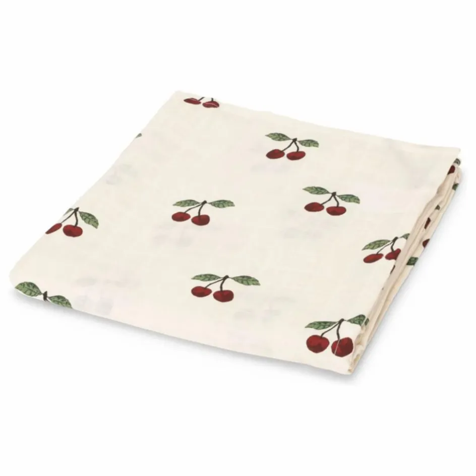 Konges Sløjd Lange d'emmaillotage en coton bio Cherry || Gigoteuses, Tours De Lit|Gigoteuses, Emmaillotage