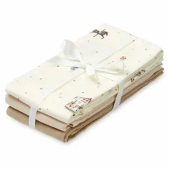Cam Cam Langes Carrousel - Set de 3 Rouge