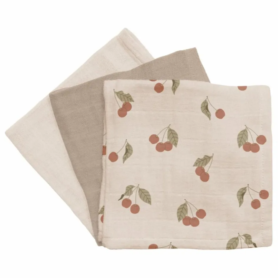 Main Sauvage Langes|Puériculture*Langes Cherry - Set de 3 |
