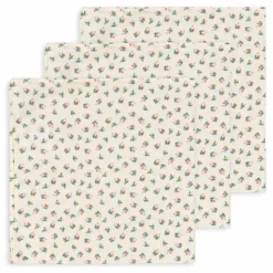 Online Langes en coton bio Fleurs - Set de 3 Langes|Bavoirs, Langes