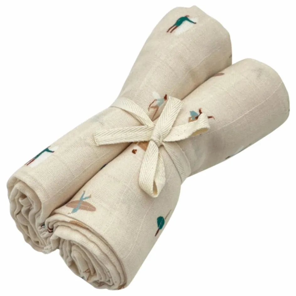 Outlet Langes en mousseline de coton - Set de 2 | Langes|Puériculture
