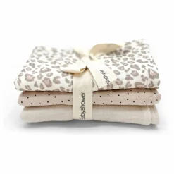 Babyshower Langes Léopard - Set de 3 || Langes|Puériculture