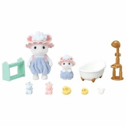Sylvanian Families Le bain des frères Souris Marshmallow| Maisons De Poupées