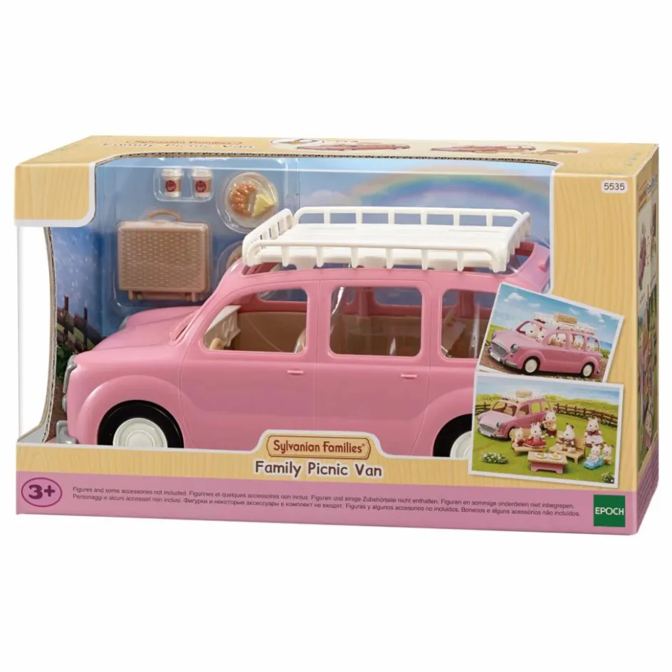Clearance Sylvanian Families Le monospace rose et set de pique-nique Multicolore