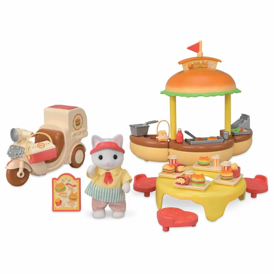 Hot Sylvanian Families Le stand de hamburgers Multicolore