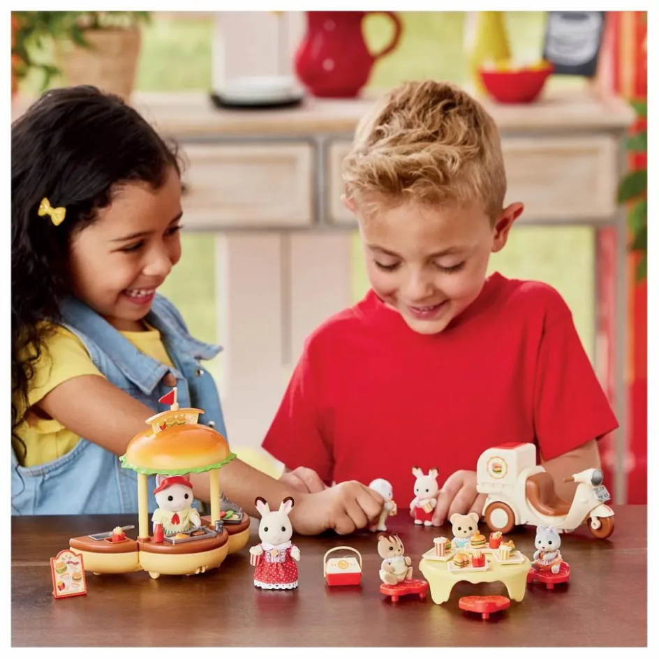 Hot Sylvanian Families Le stand de hamburgers Multicolore