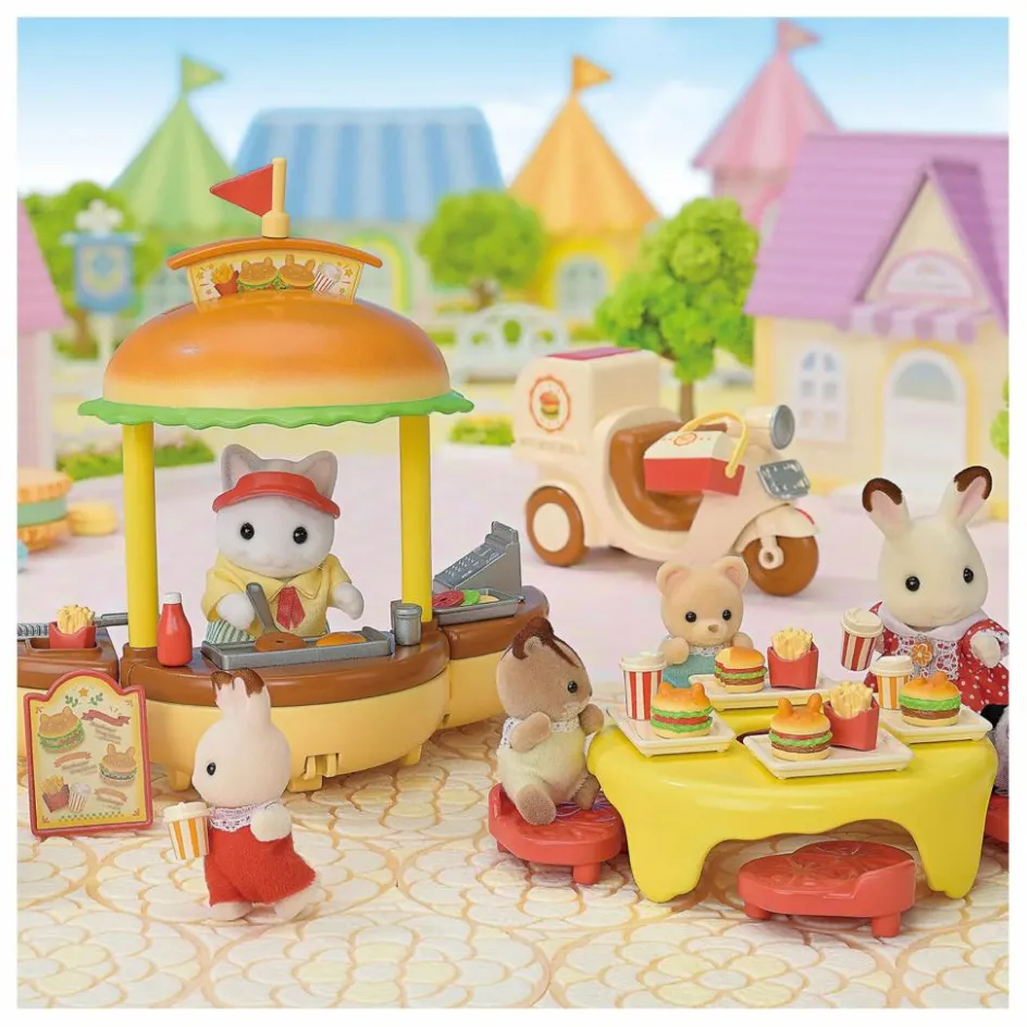 Hot Sylvanian Families Le stand de hamburgers Multicolore