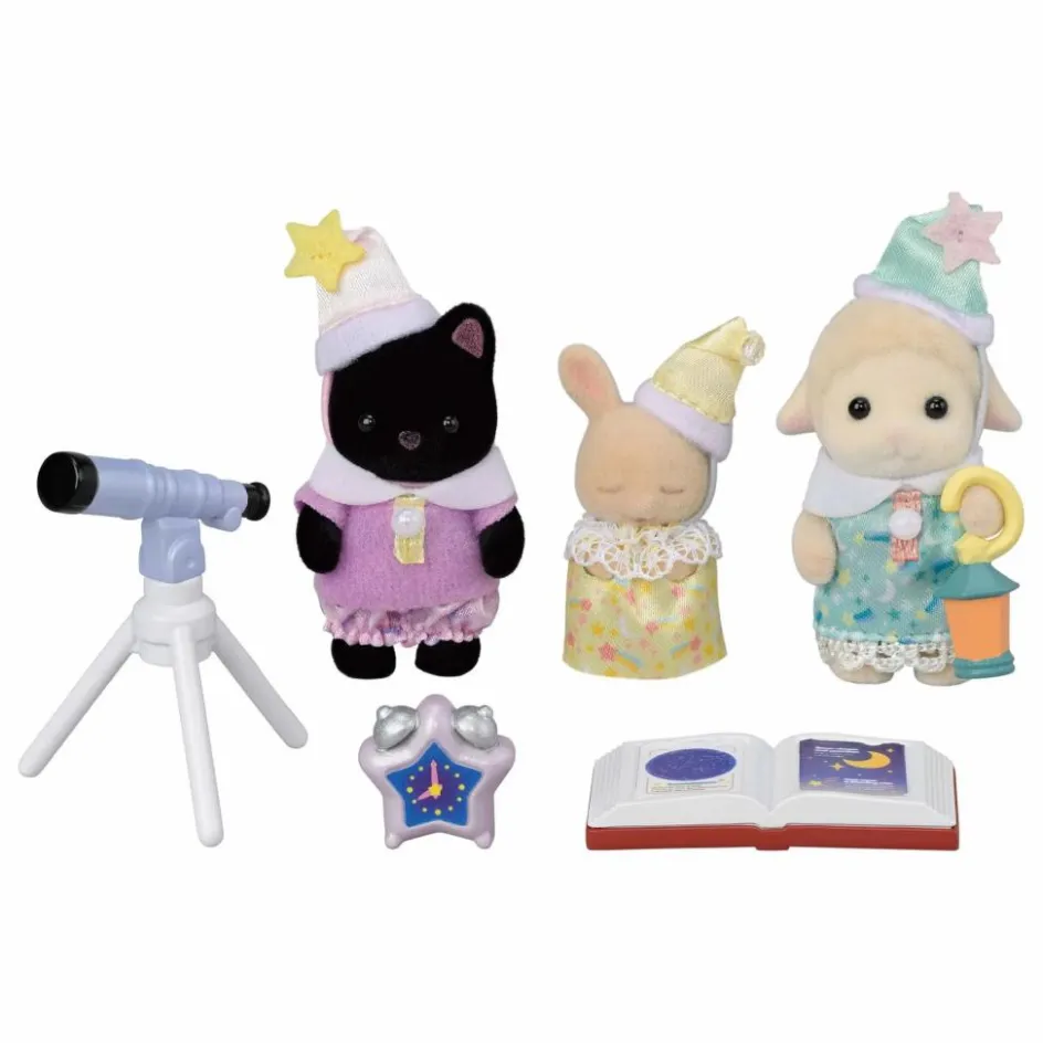 Sylvanian Families Le trio des bébés pyjama party| Maisons De Poupées