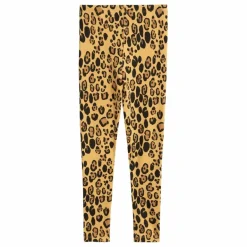 Outlet Mini Rodini Legging Basic Leopard Lyocell | Beige