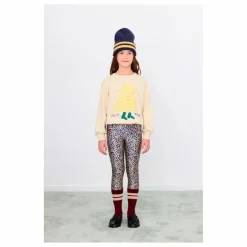 Legging Brillant Fleuri | Enfant Pantalons Jeggings