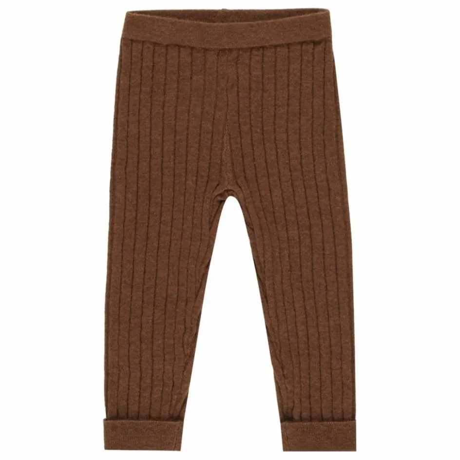Discount Rylee + Cru Legging Côtelé Maille Mini | Marron