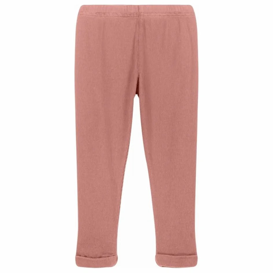 Outlet Studio Bohème Legging Côtelé Rom-Pom Coton Bio | Rose