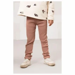 Outlet Studio Bohème Legging Côtelé Rom-Pom Coton Bio | Rose