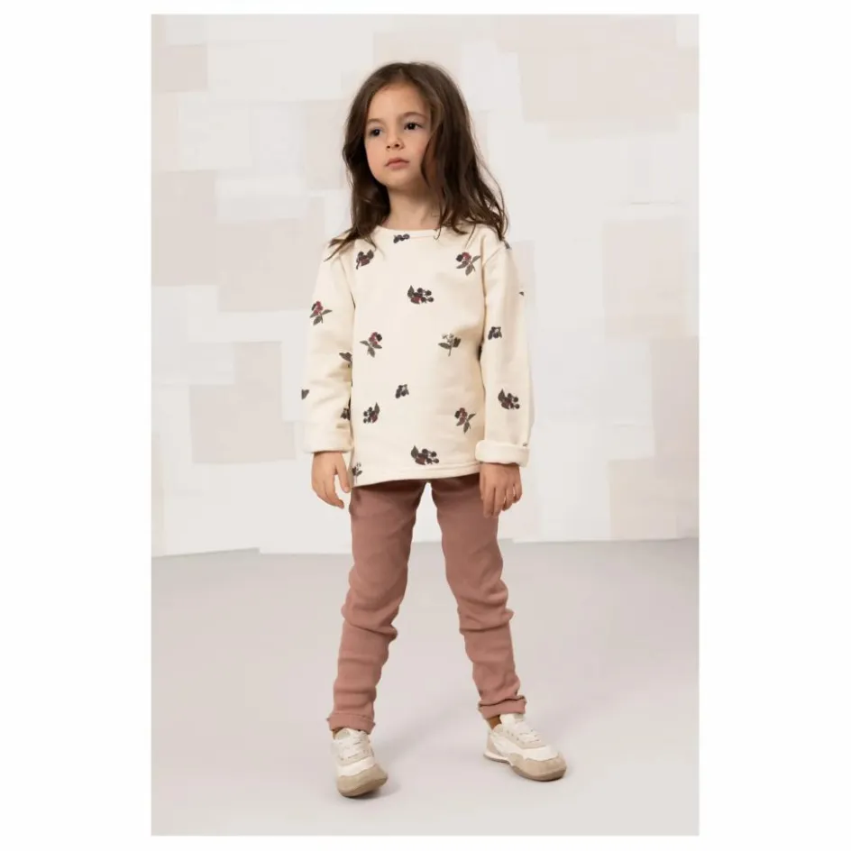 Outlet Studio Bohème Legging Côtelé Rom-Pom Coton Bio | Rose