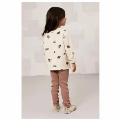 Outlet Studio Bohème Legging Côtelé Rom-Pom Coton Bio | Rose