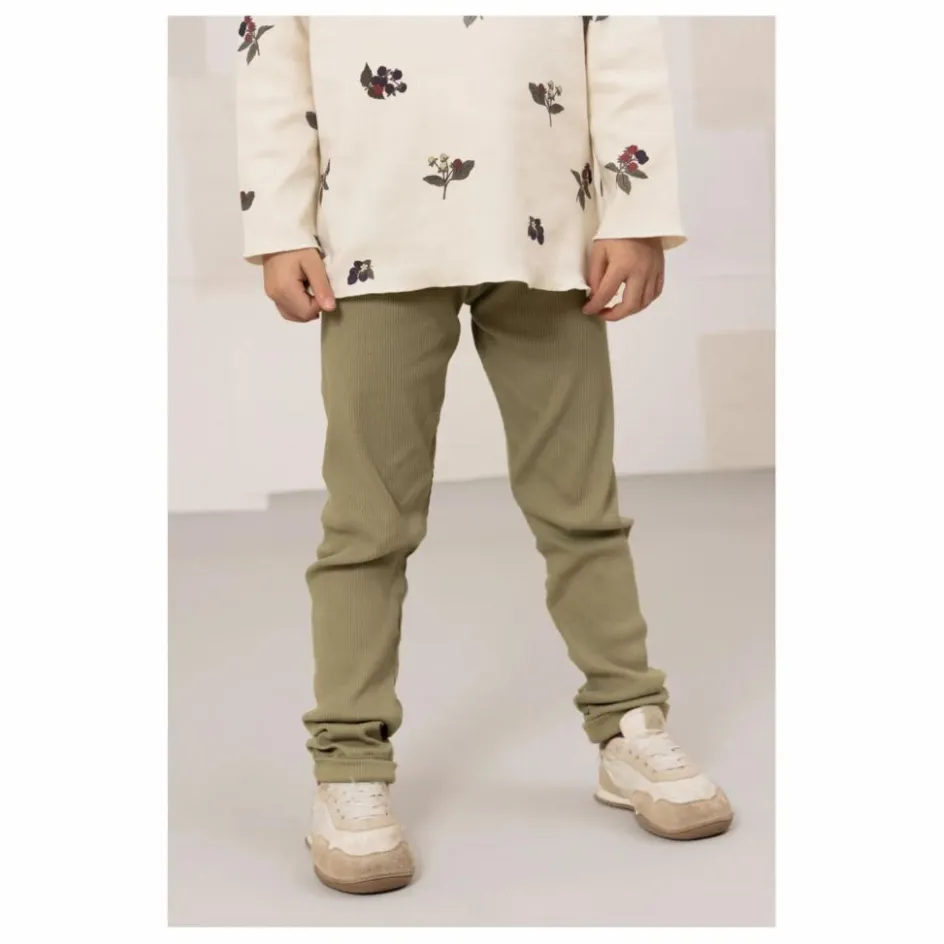 Studio Bohème Legging Côtelé Rom-Pom Coton Bio ||Enfant Pantalons, Joggers|Pantalons Jeggings