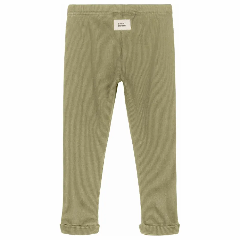 Studio Bohème Legging Côtelé Rom-Pom Coton Bio ||Enfant Pantalons, Joggers|Pantalons Jeggings