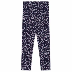 New Petit Bateau Legging Fleuri | Bleu marine