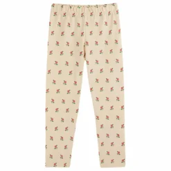 Best Emile et Ida Legging Fleuri Coton Bio | Beige