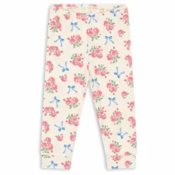 Discount Konges Sløjd Legging Fleuri Coton Bio | Ecru