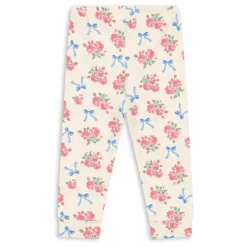 Discount Konges Sløjd Legging Fleuri Coton Bio | Ecru