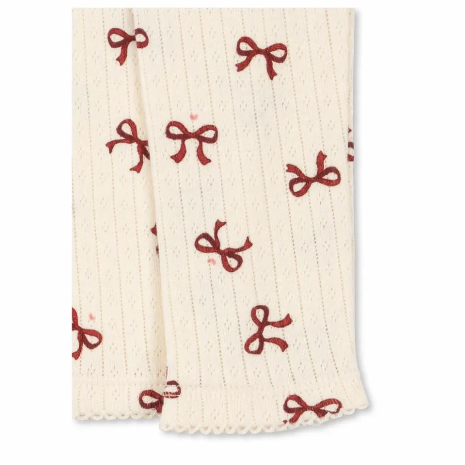 Clearance Legging Minnie Nœuds Pointelle Coton Bio | Enfant Pantalons Jeggings|Leggings, Pantalons