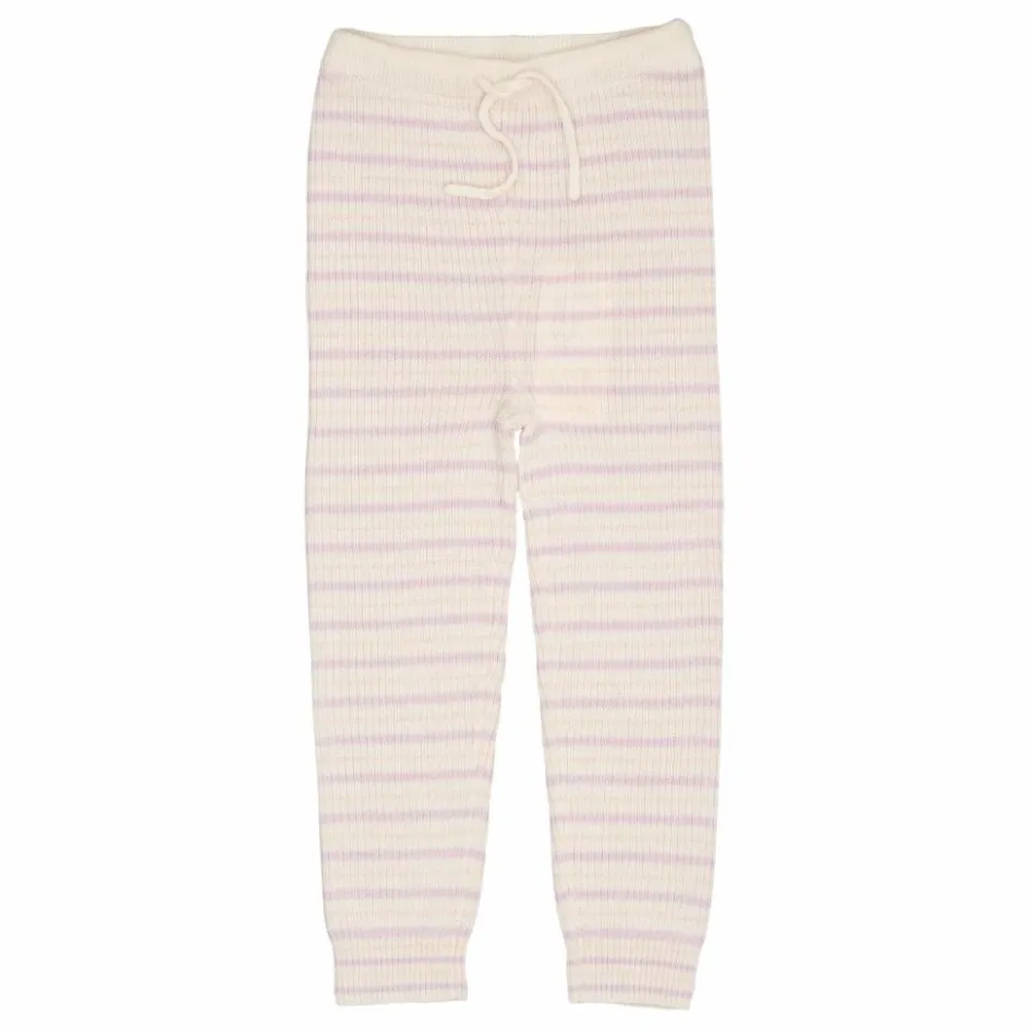 Clearance Copenhagen Colors Legging Rayures Laine Mérinos | Lilas tLilas