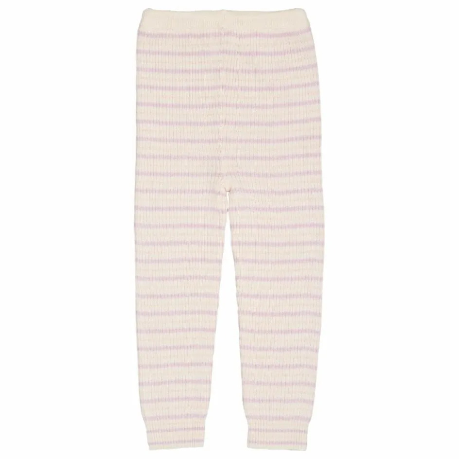 Clearance Copenhagen Colors Legging Rayures Laine Mérinos | Lilas tLilas