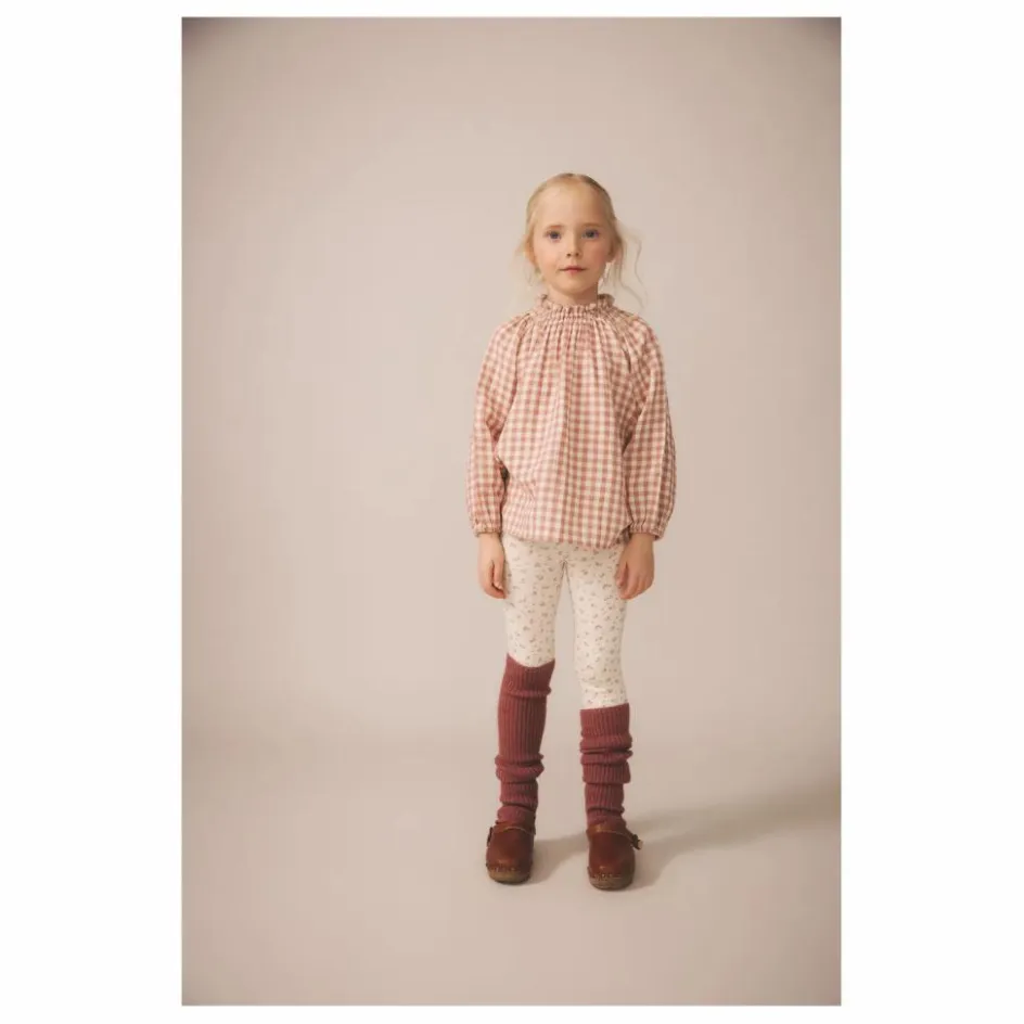 New Legging Stretch Fleuri Coton Bio | Enfant Pantalons Jeggings
