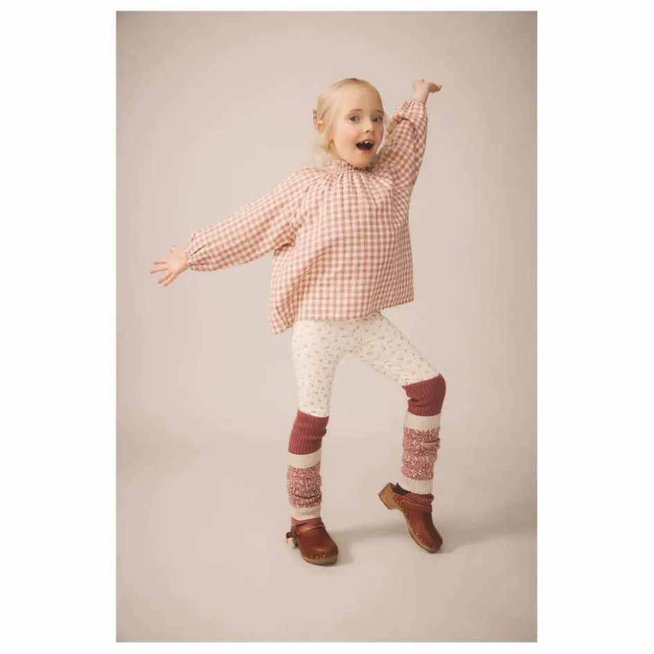 New Legging Stretch Fleuri Coton Bio | Enfant Pantalons Jeggings