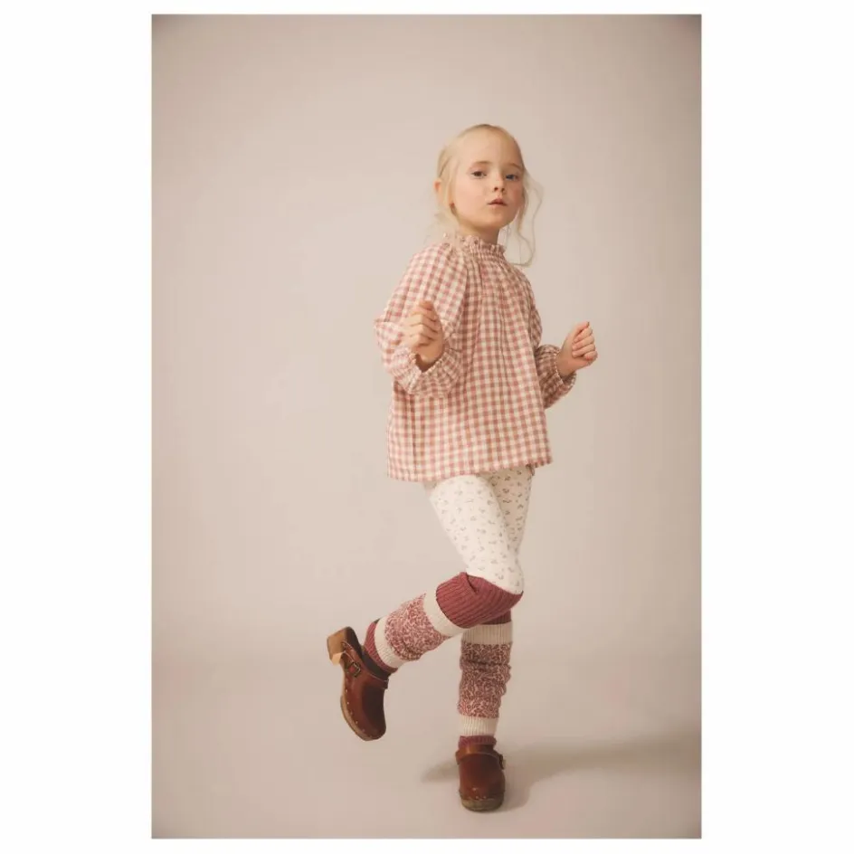 New Legging Stretch Fleuri Coton Bio | Enfant Pantalons Jeggings
