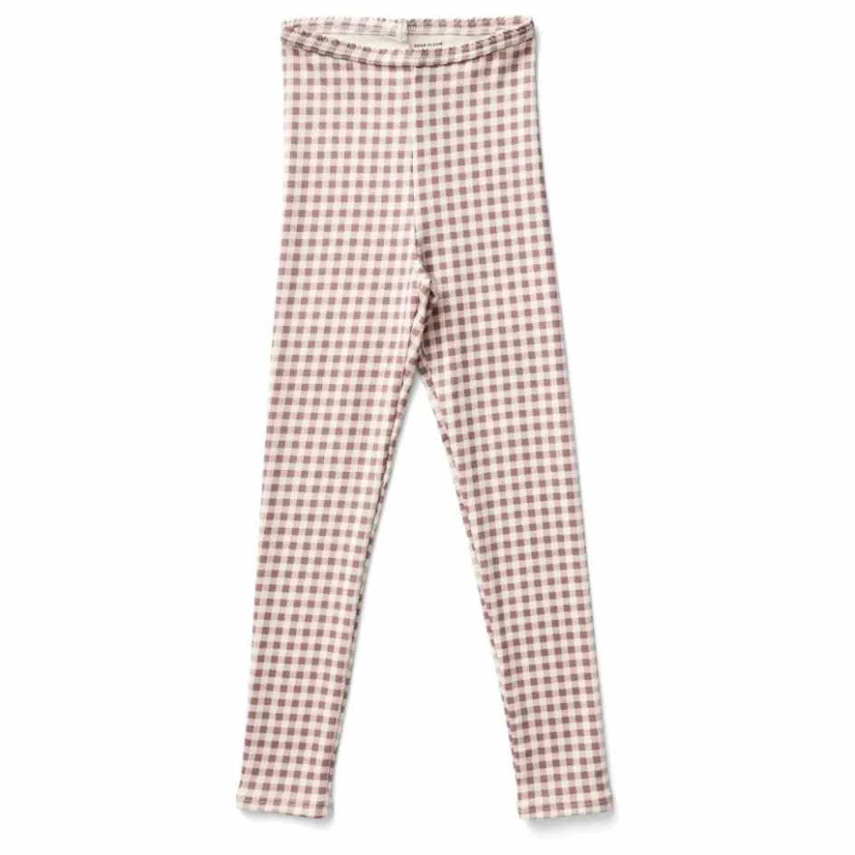 New Soor Ploom Legging Stretch Vichy Coton Bio | Bois de rose