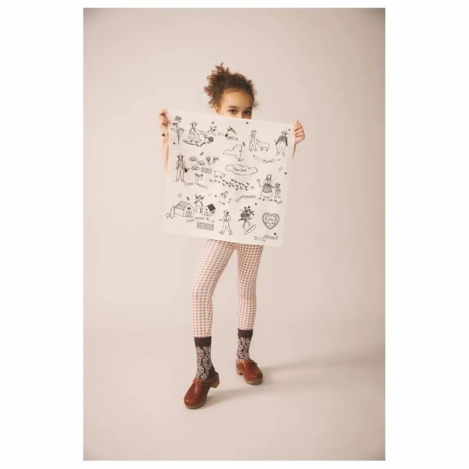 New Soor Ploom Legging Stretch Vichy Coton Bio | Bois de rose