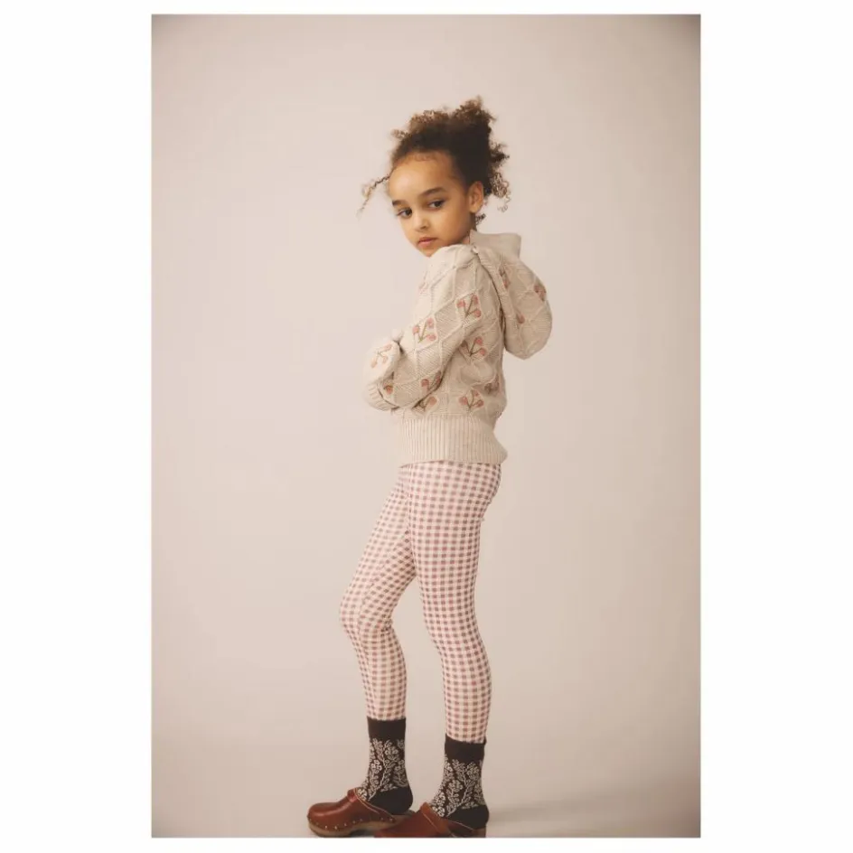 New Soor Ploom Legging Stretch Vichy Coton Bio | Bois de rose