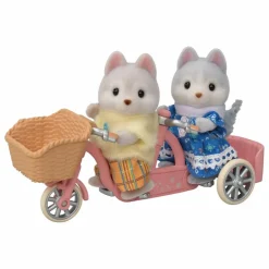 Sylvanian Families Maisons De Poupées*Les frères et sœurs husky et leur tandem