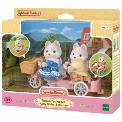 Sylvanian Families Maisons De Poupées*Les frères et sœurs husky et leur tandem