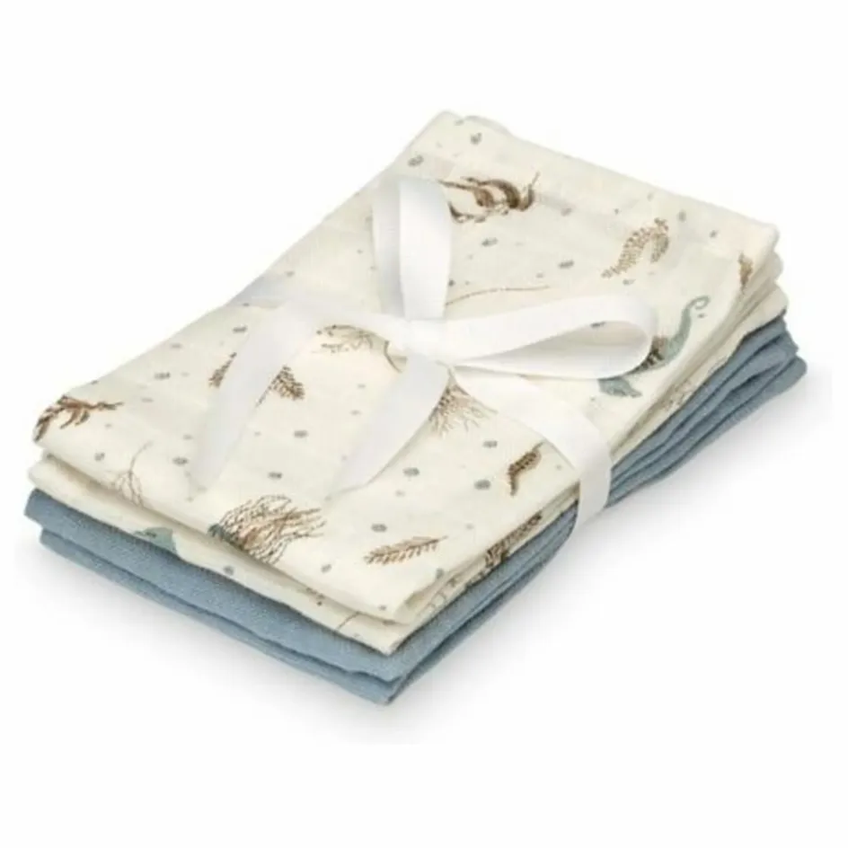 Enfant Cam Cam Soins Du Corps|Soins Du Corps*Lingettes de toilette Sea Garden - Set de 4 |