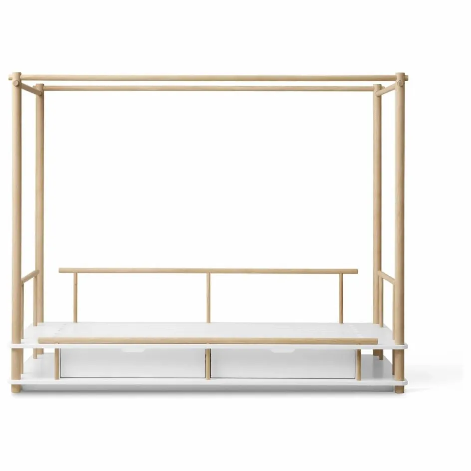 Oliver Furniture Lit à baldaquin Camp en|Enfant Lits, Matelas Enfant