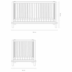 Nobodinoz Lits Évolutifs|Lits Bébé*Lit bébé évolutif 70x140 Latitude et extension lit junior |